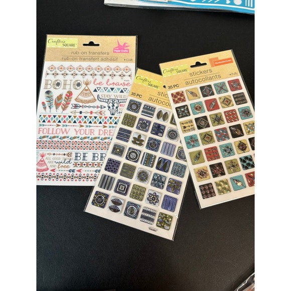 Scrap Booking Material Stickers Holiday Spring Snowman Fall Crafting Hobby Lot - Picture 5 of 12